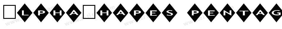 AlphaShapes pentagons 2字体转换